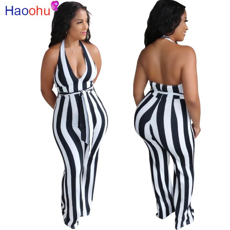 HAOOHU Striped Halter V-neck Open Back Women Jumpsuits Rompers Drape Sexy Night Club Party Elegant One Piece Outfits Playsuit, Black
HAOOHU Striped Halter V-neck Open Back Women Jumpsuits Rompers Drape Sexy Night Club Party Elegant One Piece Outfits Playsuit, Black
