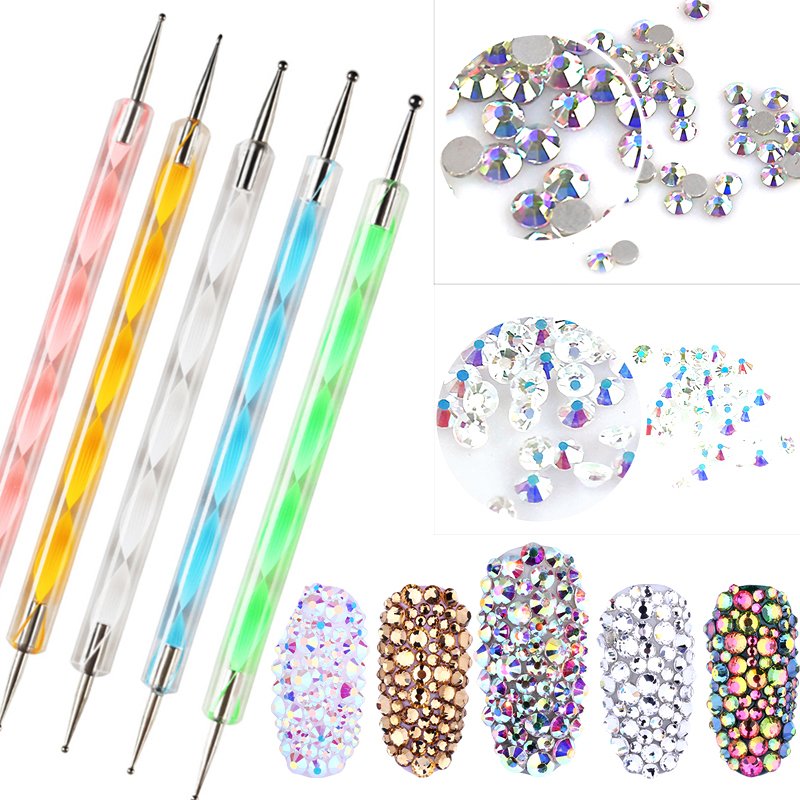 Nail Art Dotting Pen Rhinestone Crystal Nail Decoration Decor Kit Manicure Tool Set LDO99
Nail Art Dotting Pen Rhinestone Crystal Nail Decoration Decor Kit Manicure Tool Set LDO99