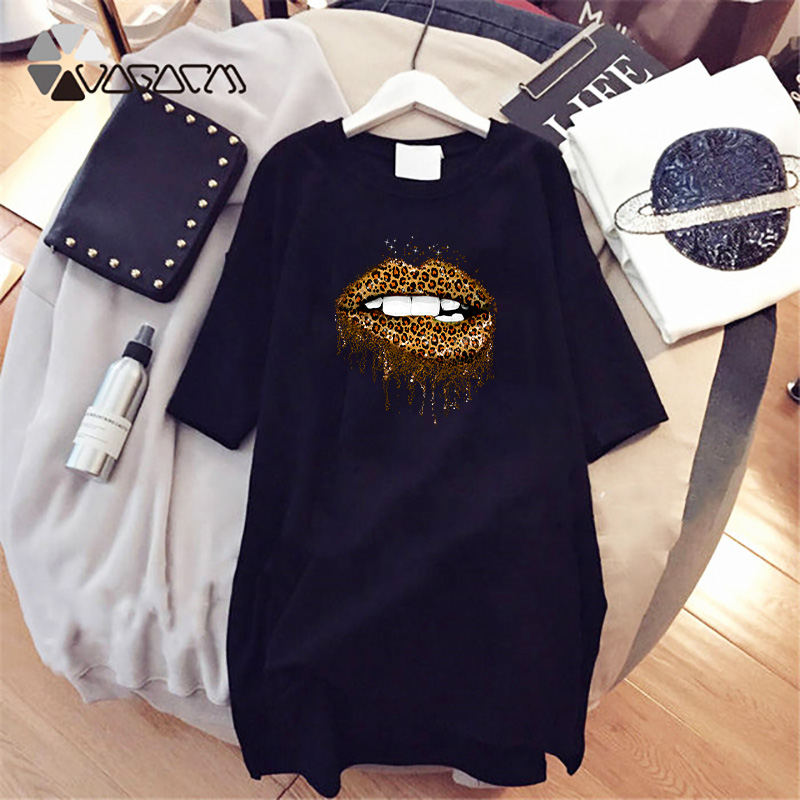 Womens DIY Dresses Fashion Leopard Printing Short Sleeves Casual Girls Mouth Pattern Oversize T Shirt Trendy Diy Crew Neck Dress D001A829, White
Womens DIY Dresses Fashion Leopard Printing Short Sleeves Casual Girls Mouth Pattern Oversize T Shirt Trendy Diy Crew Neck Dress D001A829, White