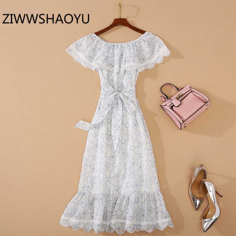 ZIWWSHAOYU Summer Women Elegant Fashion Midi Dresses Runway Designer Ladies Ruffles Bow Belt Embroidery Off Shoulder Dress, Blue
ZIWWSHAOYU Summer Women Elegant Fashion Midi Dresses Runway Designer Ladies Ruffles Bow Belt Embroidery Off Shoulder Dress, Blue