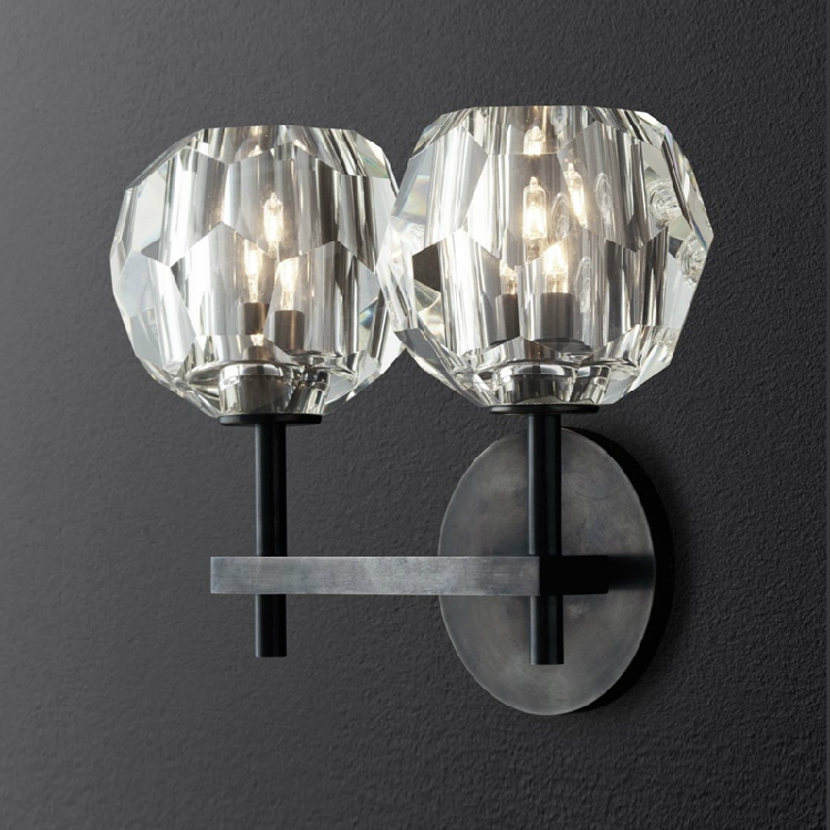 Vintage Wall Lamp Luxurious Crystal Wall Lights Nordic Art Light Fixture Hotel LED Wall Lamps Indoor Art Deco LED Lighting