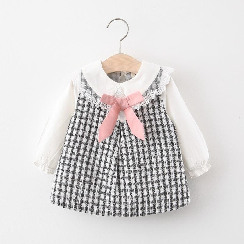 2020 Autumn Girls Princess Sweet Dress Children Kids Baby Infants Lace Plaided Faux Two Pieces Bow Long Sleeve Dresses S11022, Pink
2020 Autumn Girls Princess Sweet Dress Children Kids Baby Infants Lace Plaided Faux Two Pieces Bow Long Sleeve Dresses S11022, Pink