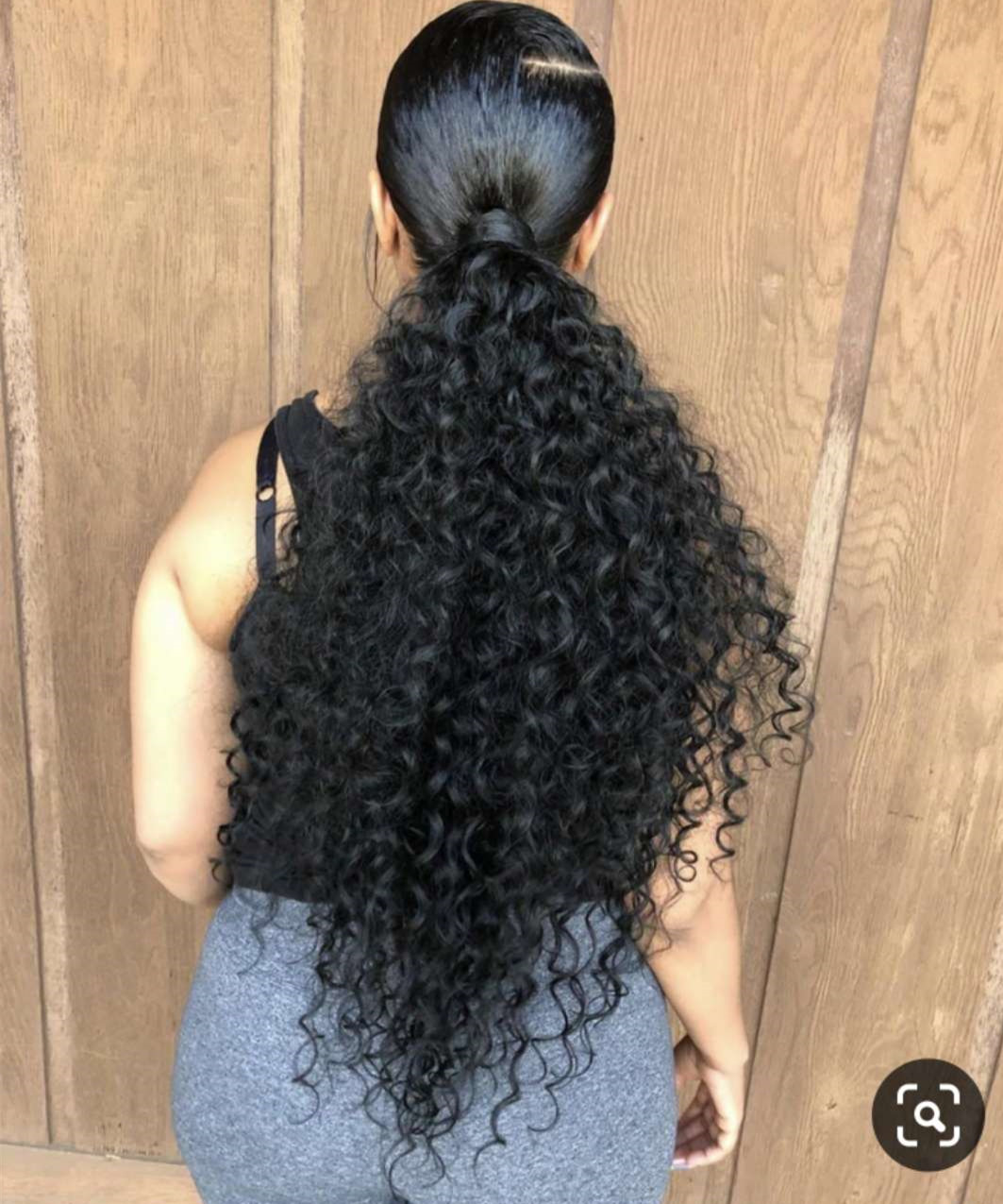 Long Sleek low weave ponytail hairpiece kinky curly drawstring ponytail for black women 160g black hair extension