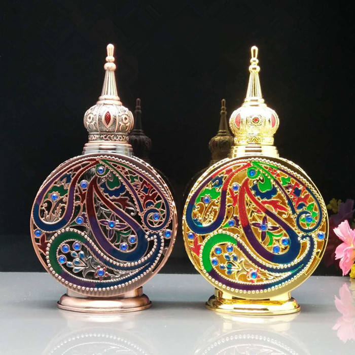 12ml Empty Refillable Metal and Glass Perfume Bottle Essential Oil Dropper Bottle Antiqued Retro Alloy Craft Gift
12ml Empty Refillable Metal and Glass Perfume Bottle Essential Oil Dropper Bottle Antiqued Retro Alloy Craft Gift