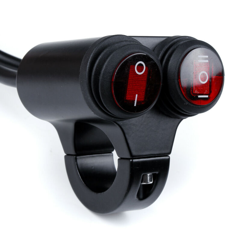 7/8Inch 22mm Motorcycle ATV Handlebar Control Switch ON OFF Fog Headlight 12V Double Separate Switch Controls
7/8Inch 22mm Motorcycle ATV Handlebar Control Switch ON OFF Fog Headlight 12V Double Separate Switch Controls