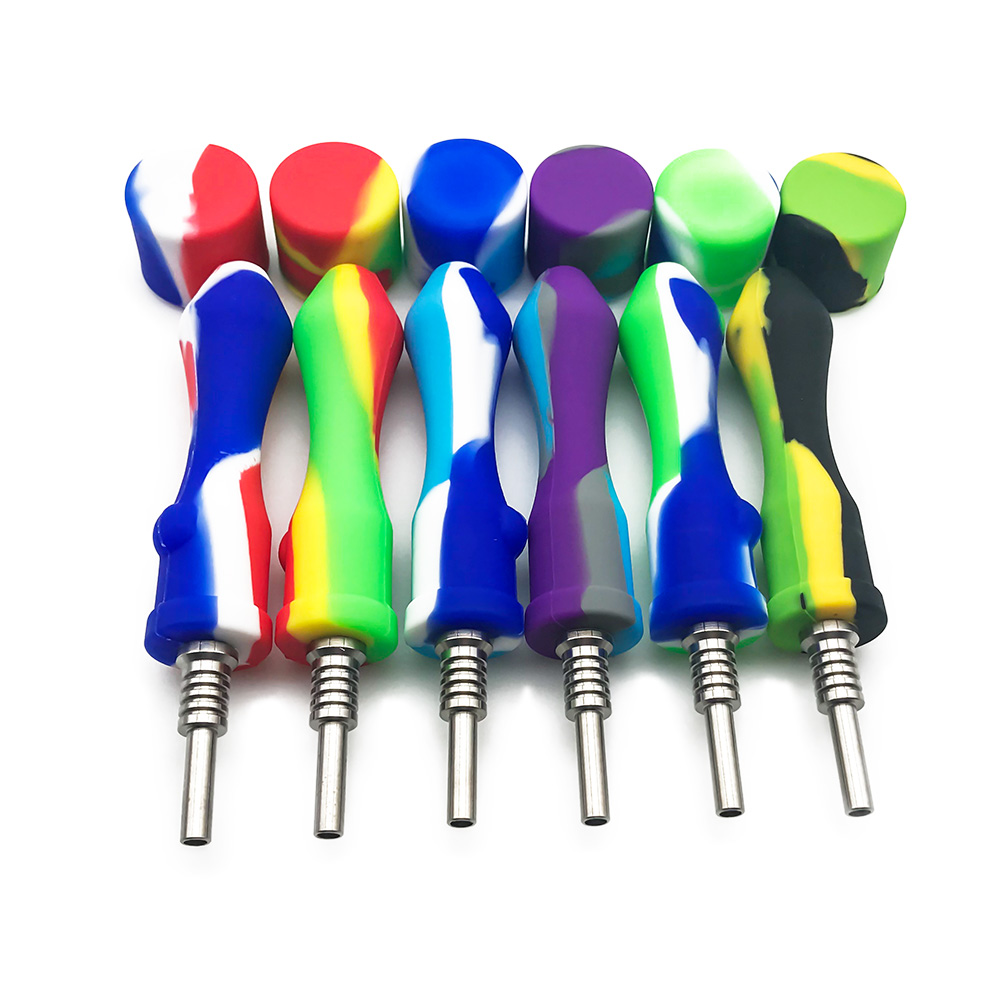 Camels1688 Silicone Nector Collector Kit Portable Concentrate Smoke Water Pipes with Quartz Tip Stainless Steel Tips Dab Straw Oil Rigs Bong
Camels1688 Silicone Nector Collector Kit Portable Concentrate Smoke Water Pipes with Quartz Tip Stainless Steel Tips Dab Straw Oil Rigs Bong