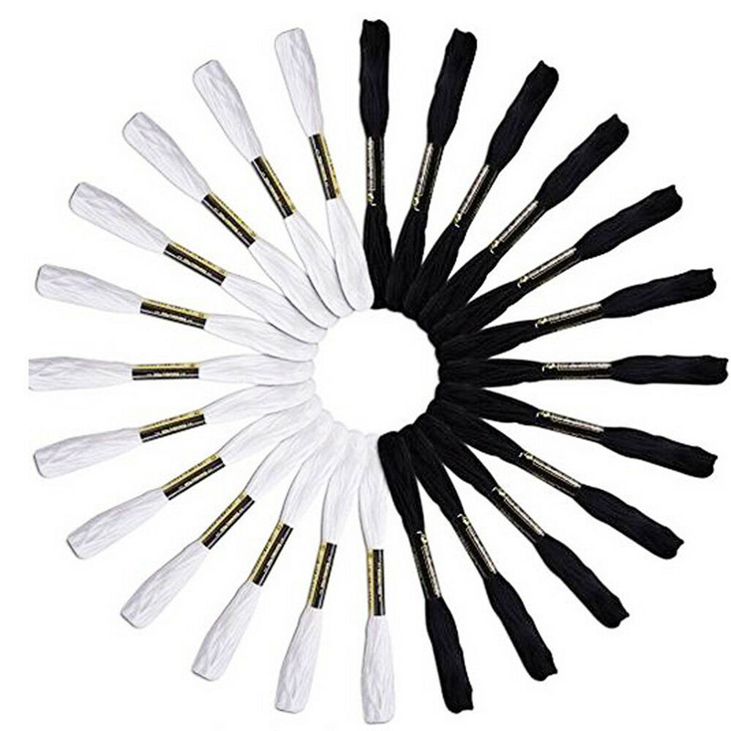 24Pcs White And Black Cotton Sewing Skeins Cross Stitch Embroidery Thread Floss Kit DIY Homemade Craft Sewing Handkitting Tools
24Pcs White And Black Cotton Sewing Skeins Cross Stitch Embroidery Thread Floss Kit DIY Homemade Craft Sewing Handkitting Tools