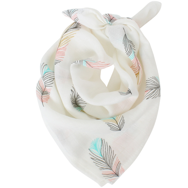 60x60cm Muslin Bamboo Baby Blanket Bibs Newborn Solid Color HandKerchief Infant Swaddle Wrap Kids Burp Cloth Bath Towel Scarf