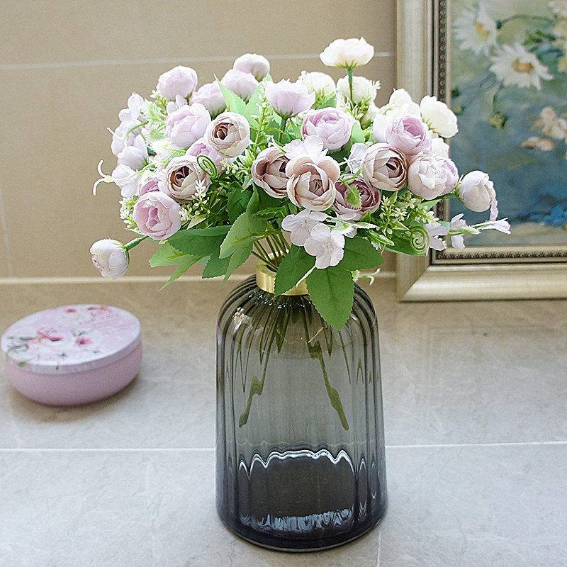 1 bundle Small roses bouquet decorative flowers vases for household products wedding autumn decoration artificial plants
1 bundle Small roses bouquet decorative flowers vases for household products wedding autumn decoration artificial plants