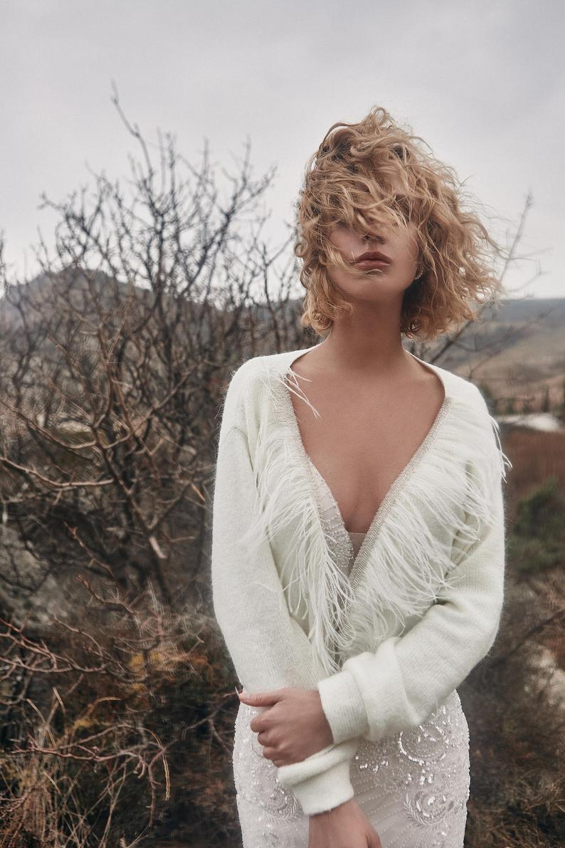 Bridal Wraps with Tassel Women Jacket Bolero For Wedding Dresses Custom Made Long Sleeve Winter Bridal Cape
