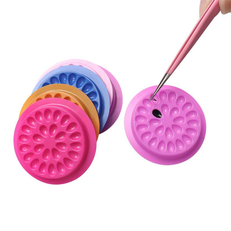 Top quality flower with base plate grafting eyelash glue tray color PVC gaskets eyelashes drop of glue pads
Top quality flower with base plate grafting eyelash glue tray color PVC gaskets eyelashes drop of glue pads