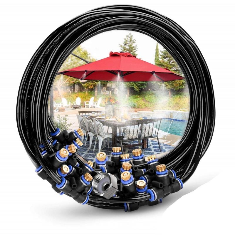 23M Garden Misting Cooling System Outdoor Mist Sprayer Water Sprinkler with 36 Brass Mist Nozzles for Patio Garden Lawn Coolant
23M Garden Misting Cooling System Outdoor Mist Sprayer Water Sprinkler with 36 Brass Mist Nozzles for Patio Garden Lawn Coolant