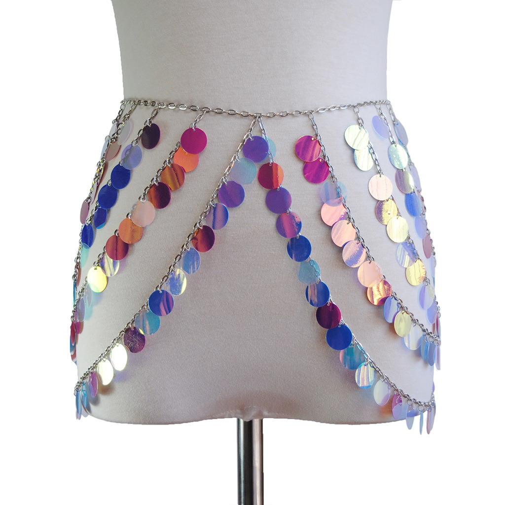 Accessories new nightclub casual handmade body chain exaggerated sequin skirt waist chain
Accessories new nightclub casual handmade body chain exaggerated sequin skirt waist chain