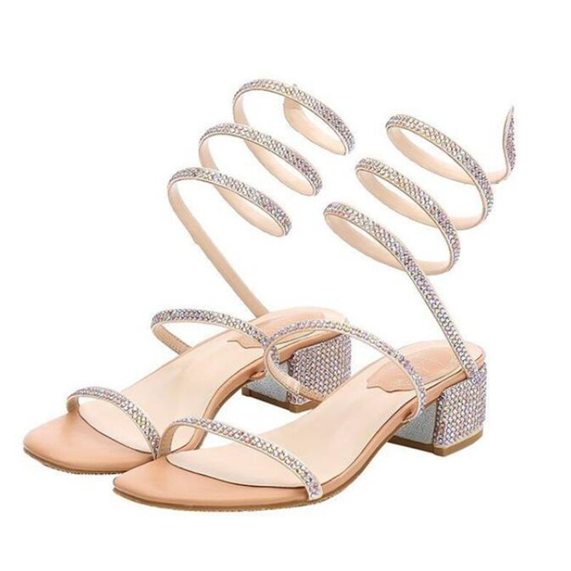 2020 Best-selling New Open Shoes Woman Summer Sandals Fashion Rhinestone Shoes Thick Heel Women Sandals, Silver 
2020 Best-selling New Open Shoes Woman Summer Sandals Fashion Rhinestone Shoes Thick Heel Women Sandals, Silver