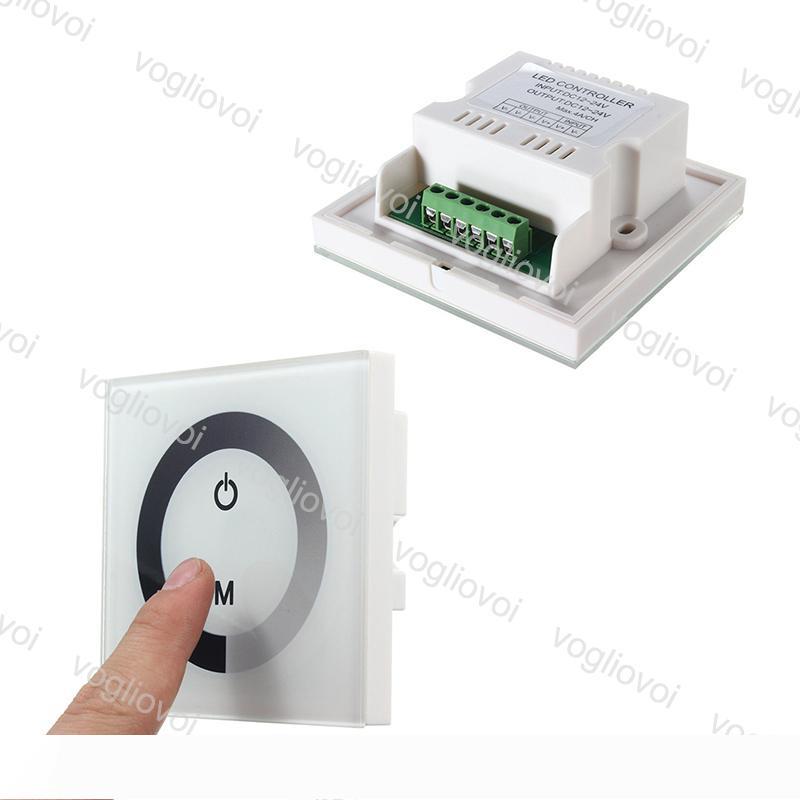 LED Dimmer Touch Switch single color wall mounted Touch Panel Controller glass panel dimmer switch Controller for LED Strips lamp EUB