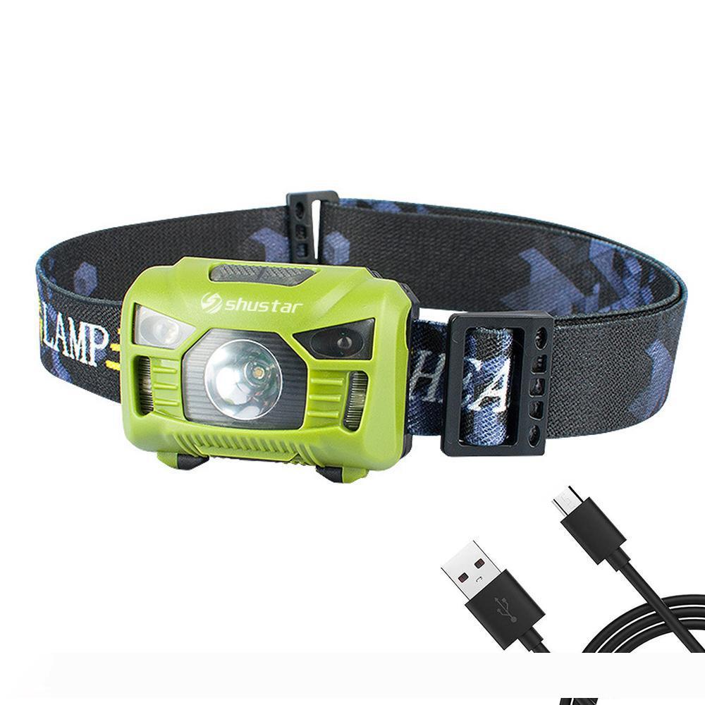 Body Motion Sensor Headlamp Induction USB Rechargeable Headlight 2 Switch Modes Head Flashlight Torch lamp For Camping+USB cable
Body Motion Sensor Headlamp Induction USB Rechargeable Headlight 2 Switch Modes Head Flashlight Torch lamp For Camping+USB cable