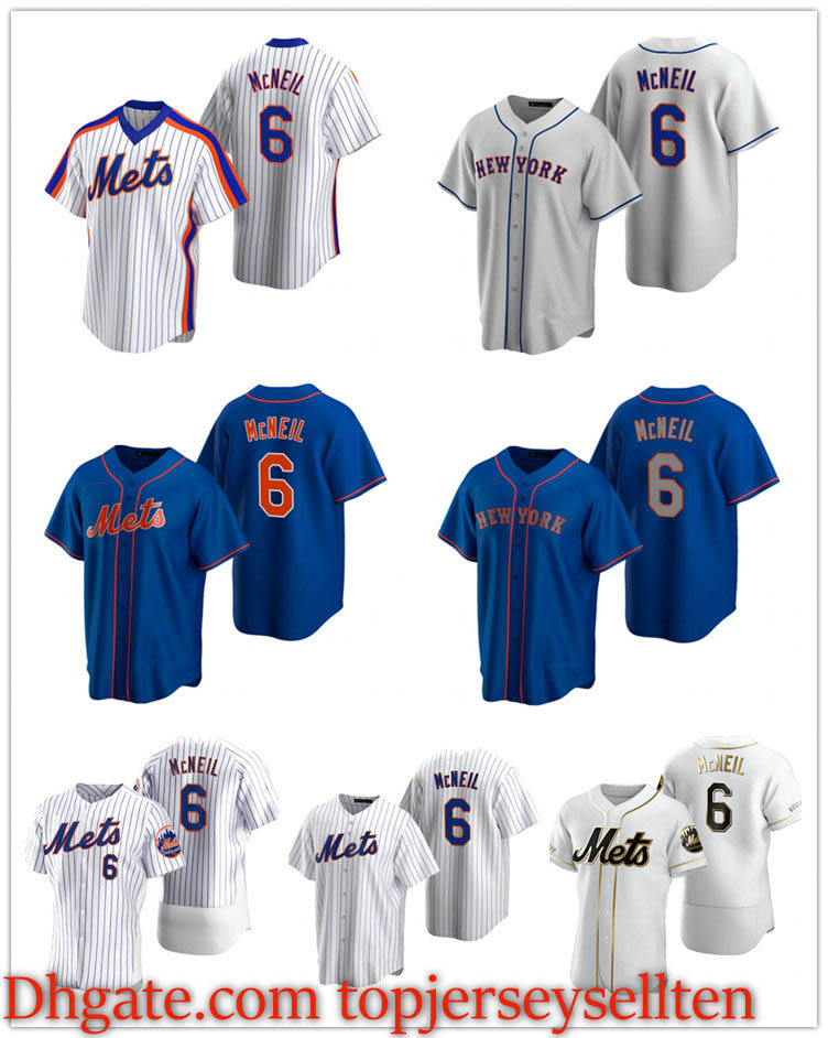 Mets MEN WOMEN YOUTH 6 Jeff McNeil 2020 Authentic baseball Jersey