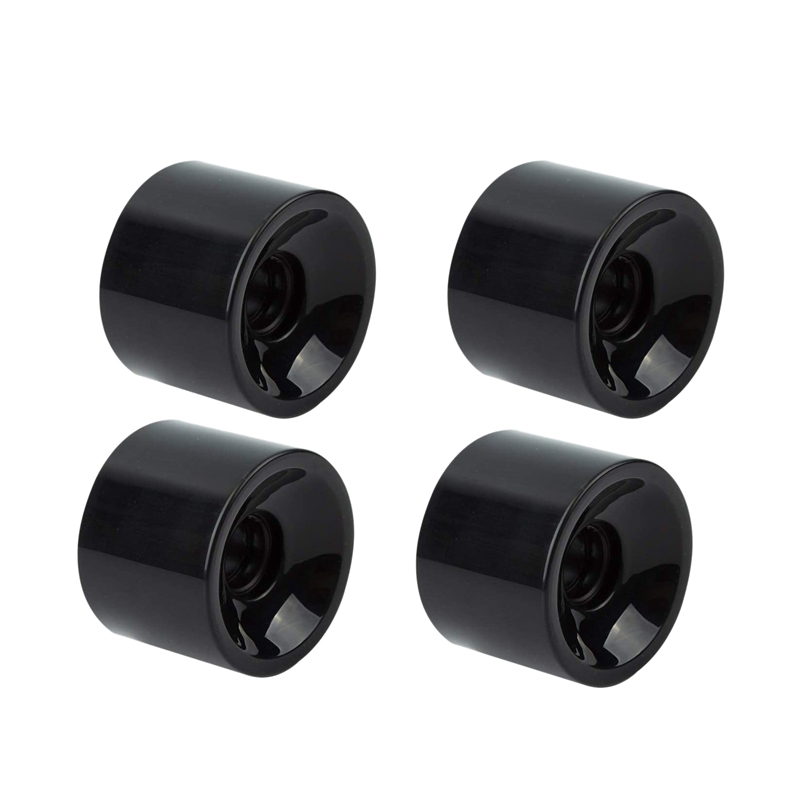Set of 4 Longboard Skateboard Wheels 70mm 80A,Replacement Wheels for Cruiser Pennyboard Waveboard Snakeboard, Black 
Set of 4 Longboard Skateboard Wheels 70mm 80A,Replacement Wheels for Cruiser Pennyboard Waveboard Snakeboard, Black