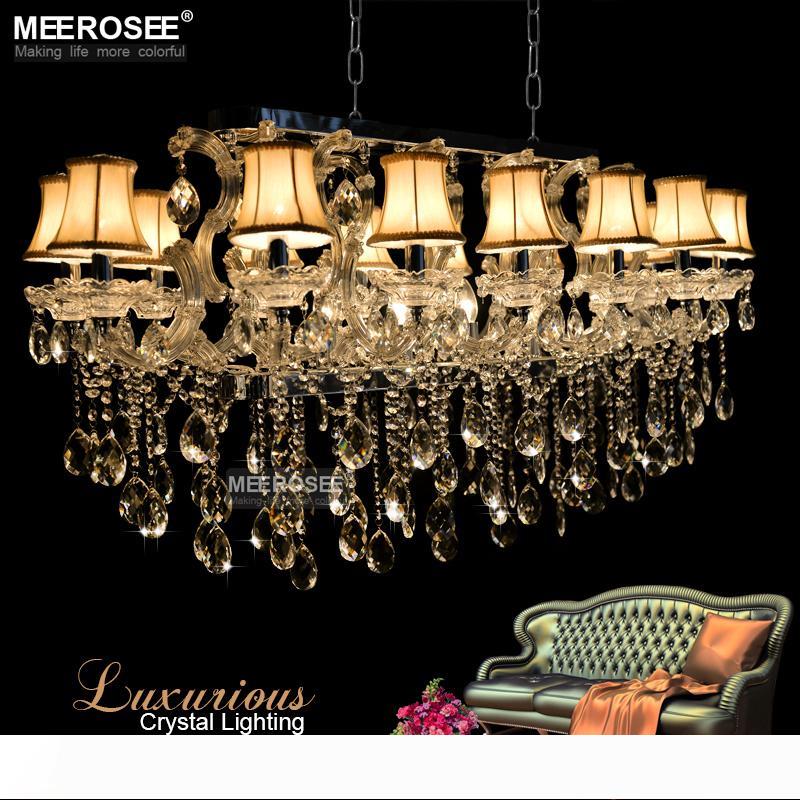 Rectangle Crystal Chandelier Light Fixture Modern Pendant Light lustre for Hotel Living Room 18 Lights with lampshade Fast Shipping
Rectangle Crystal Chandelier Light Fixture Modern Pendant Light lustre for Hotel Living Room 18 Lights with lampshade Fast Shipping