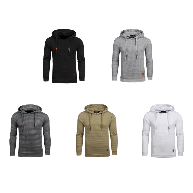 Men Casual Hoodies Mens Sweatshirts Long Sleeve Autumn Winter New Solid Color Hooded Sweatshirt Male US Size Plus Size C43 CX200722