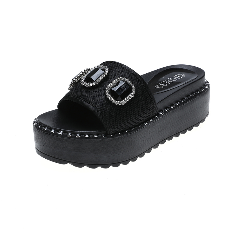Kjstyrka 2020 Rhinestone Sandals Slipper Outdoor Beach Shoes summer women's shoes flip flops on the platform sandalia feminina, Black
Kjstyrka 2020 Rhinestone Sandals Slipper Outdoor Beach Shoes summer women's shoes flip flops on the platform sandalia feminina, Black