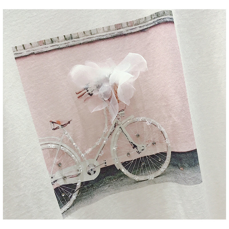BOBOKATEER Fashion T-shirt Female Summer Tops Kawaii Pink Tee Shirt Femme White T shirt Women Clothes 2019 New Camisas Mujer CX200713