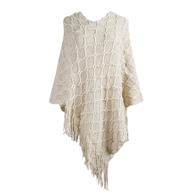 Autumn Winter Women Oversized V-neck Bat Sleeve Tassel Knitted Sweater Shawl Ladies Casual Solid Color Loose Cloak Scarf Pullove, Beige
Autumn Winter Women Oversized V-neck Bat Sleeve Tassel Knitted Sweater Shawl Ladies Casual Solid Color Loose Cloak Scarf Pullove, Beige