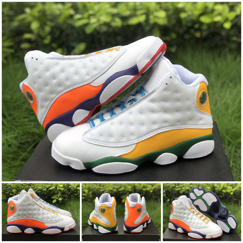 2020 New Arrival Jumpman 13 GS Playground Black White Blue Red 13s Women Men basketball Sports Shoes Sneakers High, As photo 8
2020 New Arrival Jumpman 13 GS Playground Black White Blue Red 13s Women Men basketball Sports Shoes Sneakers High, As photo 8