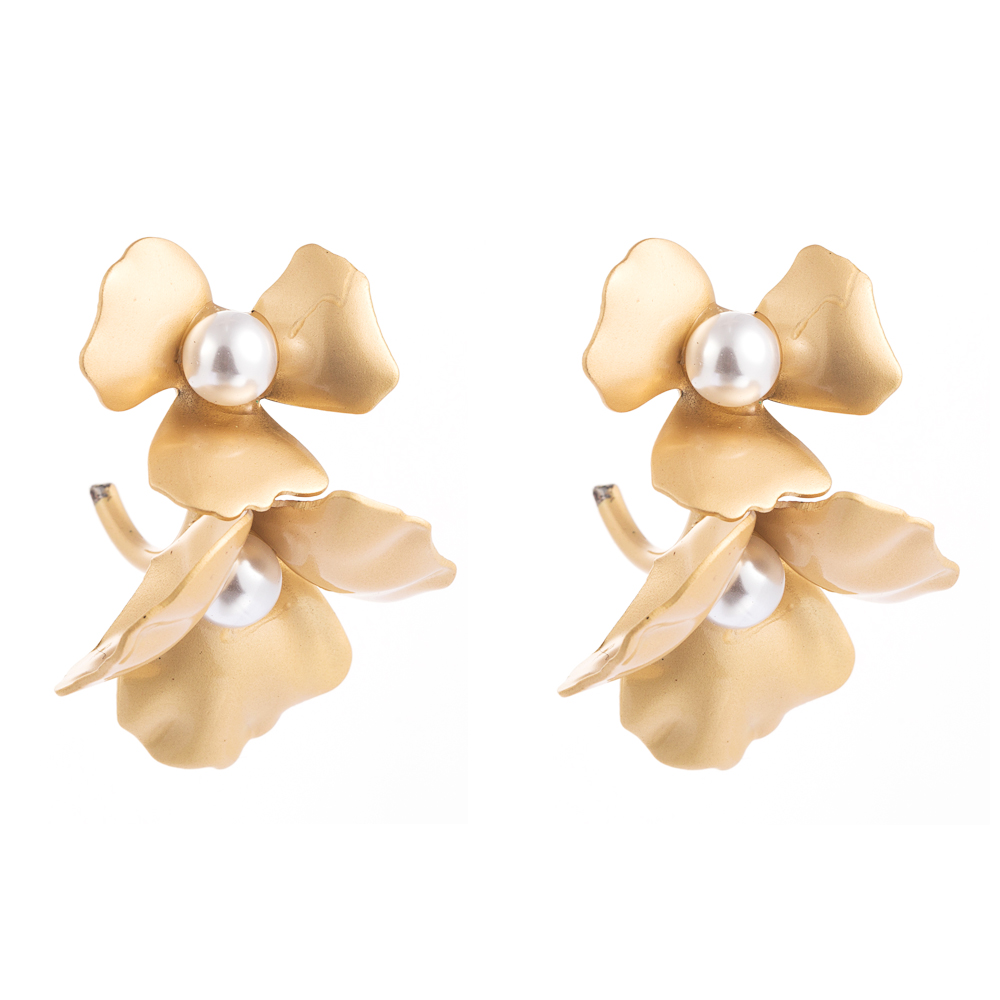 New Arrival Korean Vintage Retro Flower Statement Earrings Gold Color Imitation Pearl Hoop Earring for Girl, Silver
New Arrival Korean Vintage Retro Flower Statement Earrings Gold Color Imitation Pearl Hoop Earring for Girl, Silver