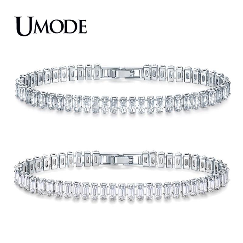 UMODE Fashion New Clear CZ Crystal Tennis Bracelets for Women Men Rectangle Zircon White Gold Box Chain Jewelry AUB0180X
UMODE Fashion New Clear CZ Crystal Tennis Bracelets for Women Men Rectangle Zircon White Gold Box Chain Jewelry AUB0180X