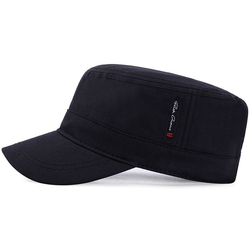 EAGLEBORN 2020 Classic Vintage Flat Top Mens Washed Caps And Hat Adjustable Fitted Thicker Cap Winter Warm Military Hats For Men T200720
