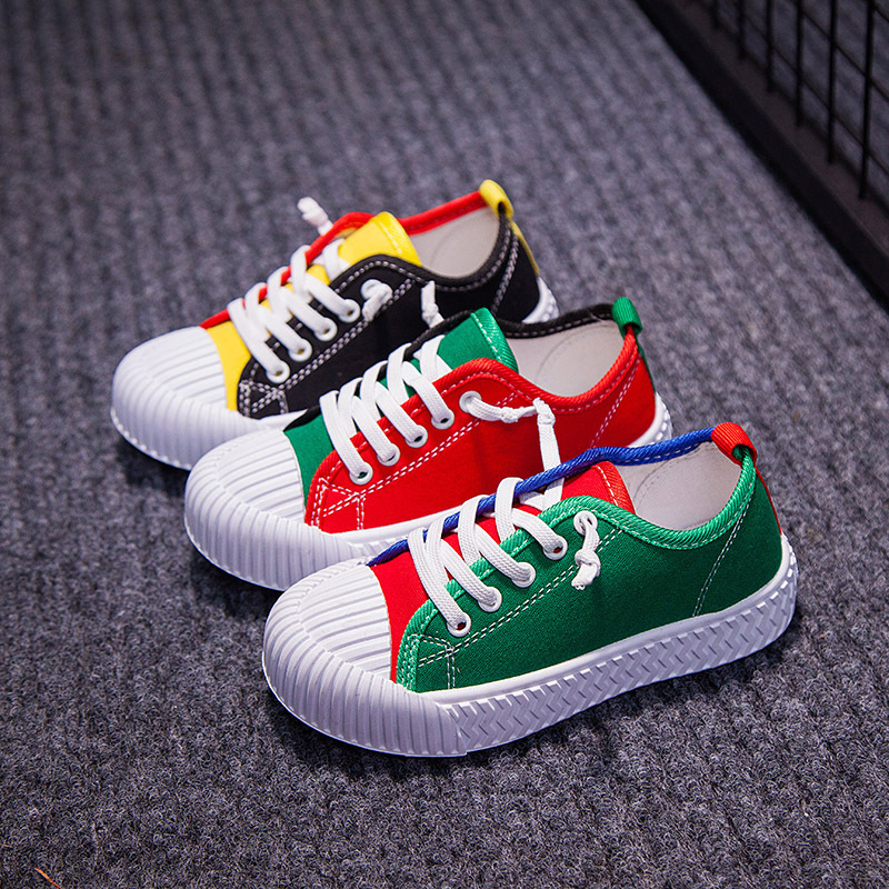 Fashion Girls & Boys Canvas Shoes Color Matching Breathable Kids Sneakers Children Sports Casual Shoes Size 25-36, As picture
Fashion Girls & Boys Canvas Shoes Color Matching Breathable Kids Sneakers Children Sports Casual Shoes Size 25-36, As picture