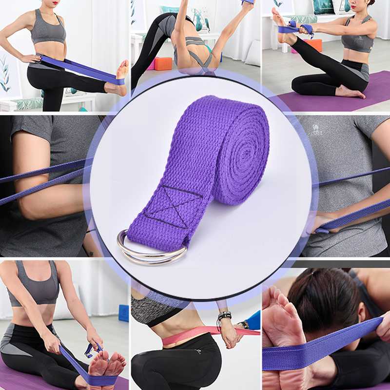 Pilates Yoga Belts Slackline Stretch Band 183*3.8 Yoga Strap Training Tools Flex Bar Pull Up Assist D-Ring Belt Accessories, Purple 
Pilates Yoga Belts Slackline Stretch Band 183*3.8 Yoga Strap Training Tools Flex Bar Pull Up Assist D-Ring Belt Accessories, Purple