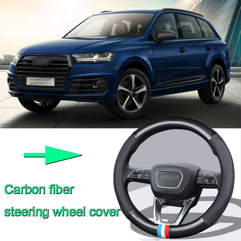 High Quality Car Non-slip black carbon fiber leather car steering wheel cover for Audi Q7
High Quality Car Non-slip black carbon fiber leather car steering wheel cover for Audi Q7