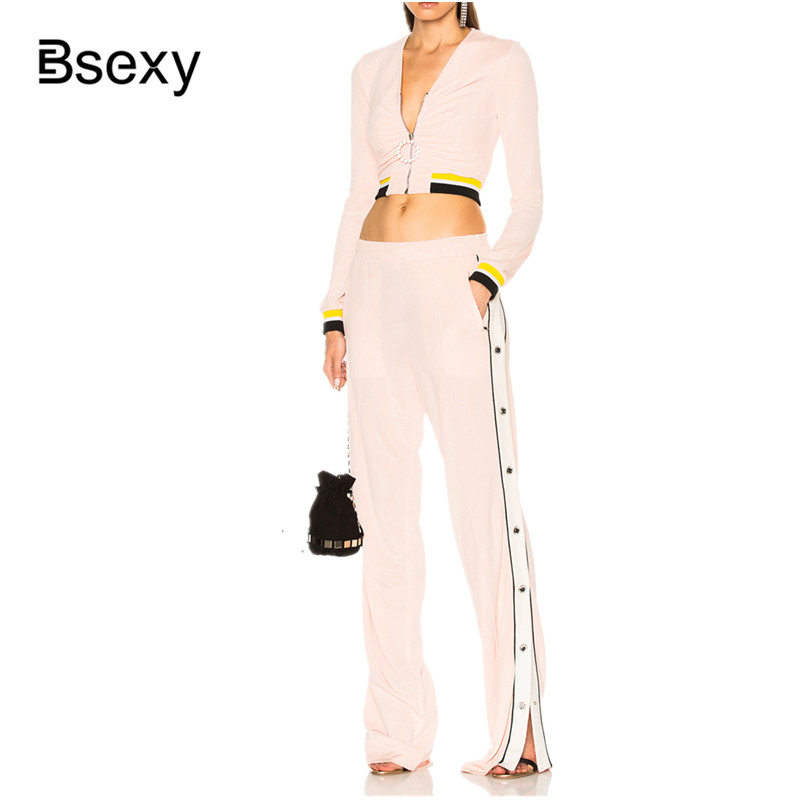 tracksuit for women 2 piece set top and pants 2020 Sexy Deep V neck Pink Crop Top Shirt +high waist Split Wide Legs Pants Suits
tracksuit for women 2 piece set top and pants 2020 Sexy Deep V neck Pink Crop Top Shirt +high waist Split Wide Legs Pants Suits