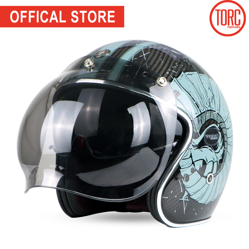TORC carbon fiber motorcycle helmet bubble visor helmet motorbike motocross jet retro capacete inner visor moto ECE
TORC carbon fiber motorcycle helmet bubble visor helmet motorbike motocross jet retro capacete inner visor moto ECE