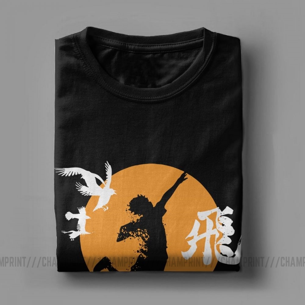 Funny Haikyuu Karasuno Hinata Smash T-Shirt Men Cotton T Shirt Anime Bokuto Oya Manga Volleyball Short Sleeve Tees MX200611