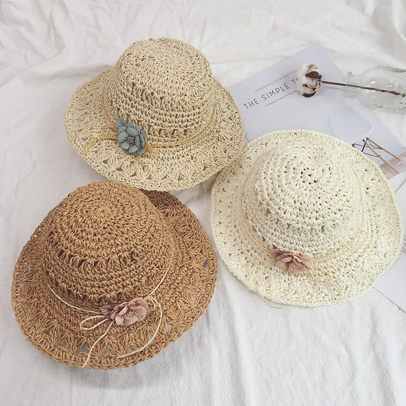 CHILDREN'S Straw Hat Summer Girls Beach Hat Topee Korean-style Flower Princess Foldable Sun-resistant Baby Sun, Khaki
CHILDREN'S Straw Hat Summer Girls Beach Hat Topee Korean-style Flower Princess Foldable Sun-resistant Baby Sun, Khaki