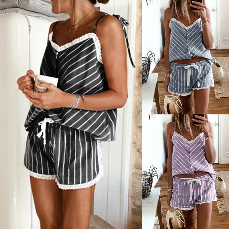 Women Stripe Short Set Sleeveless Camisole Shorts Set Plus Size Summer Two-piece Ladies Fitness Sports Running Yoga Suits, Pink
Women Stripe Short Set Sleeveless Camisole Shorts Set Plus Size Summer Two-piece Ladies Fitness Sports Running Yoga Suits, Pink