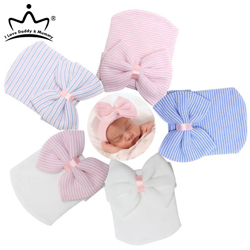 Cute Newborn Hat with Bow Spring Warm Striped Baby Cap Beanie Soft Cotton Knit Baby Boy Girl Hat, White
Cute Newborn Hat with Bow Spring Warm Striped Baby Cap Beanie Soft Cotton Knit Baby Boy Girl Hat, White