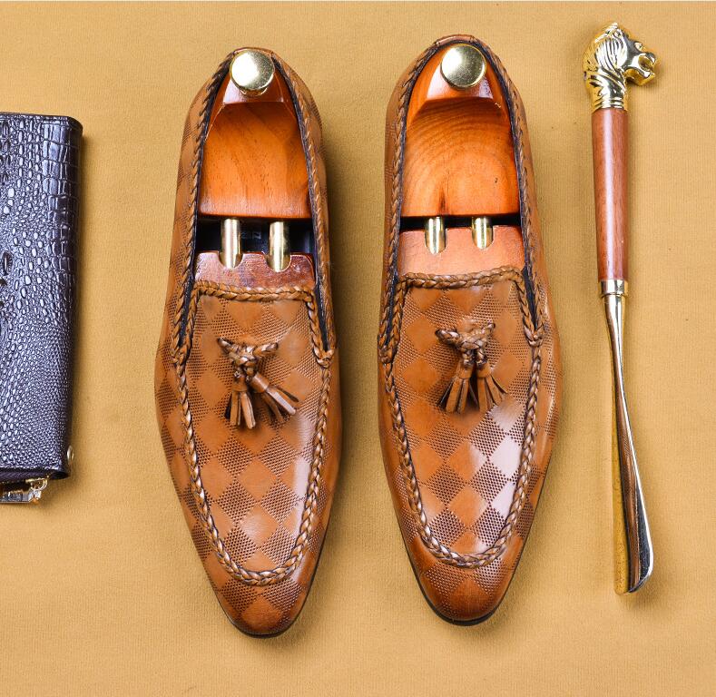 Mens Formal Shoes Genuine Leather Tassel Loafers Men Black Dress Shoes Wedding Shoes Slip On Leather Brogues DA45
Mens Formal Shoes Genuine Leather Tassel Loafers Men Black Dress Shoes Wedding Shoes Slip On Leather Brogues DA45