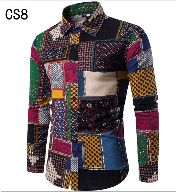Fashion Floral Casual Men Long Sleeve Shirt Stitching Fashion Pocket Design Fabric Soft Comfortable Men Dress Slim Fit Style 5XL, Cs14
Fashion Floral Casual Men Long Sleeve Shirt Stitching Fashion Pocket Design Fabric Soft Comfortable Men Dress Slim Fit Style 5XL, Cs14