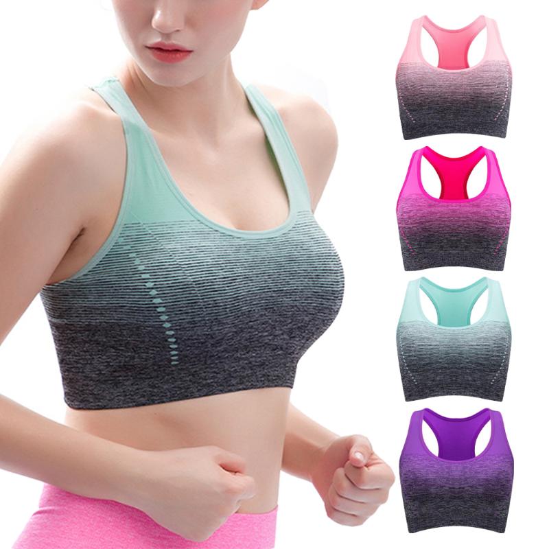 Sports Bra High Stretch Breathable Top Fitness Women Padded for Running Yoga Gym Seamless Crop Bra Gradient Sport, G202835
Sports Bra High Stretch Breathable Top Fitness Women Padded for Running Yoga Gym Seamless Crop Bra Gradient Sport, G202835