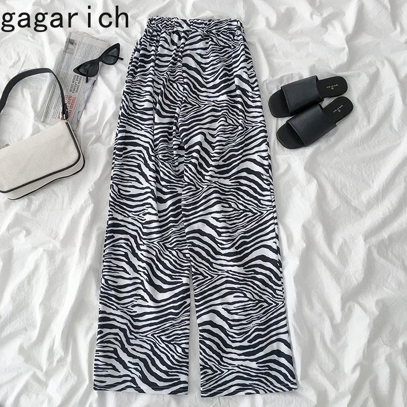Gagarich Women Causal Pants Zebra Stripe Printed 2020 Summer Autumn New Female Korean Style Elastic High Waist Wide Leg Trousers, Photo
Gagarich Women Causal Pants Zebra Stripe Printed 2020 Summer Autumn New Female Korean Style Elastic High Waist Wide Leg Trousers, Photo