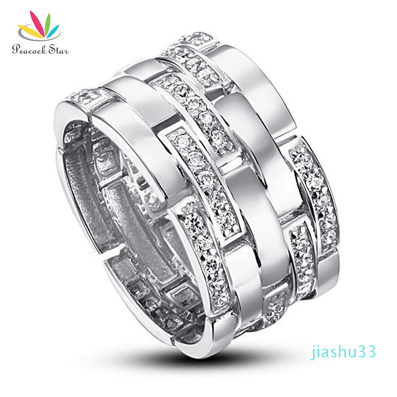 luxury- Peacock Star Wedding Band Anniversary Sterling Solid 925 Silver Ring Jewelry Cfr8005 Y19051002, Slivery;golden
luxury- Peacock Star Wedding Band Anniversary Sterling Solid 925 Silver Ring Jewelry Cfr8005 Y19051002, Slivery;golden