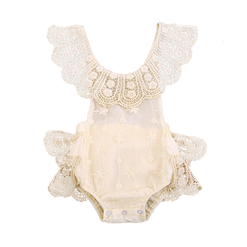 Hot Lace Newborn Baby Girls Solid Color Romper Backcross Jumpsuit Outfits Sunsuit Baby Clothing, Beige
Hot Lace Newborn Baby Girls Solid Color Romper Backcross Jumpsuit Outfits Sunsuit Baby Clothing, Beige