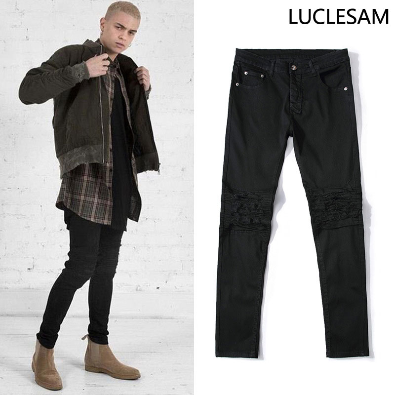 Destroyed Hole Fold Jeans Men Skinny Ripped Mens Denim Pants Trousers Casual Slim Moto Biker Jean Homme Vintage Straight Jeans, Khaki
Destroyed Hole Fold Jeans Men Skinny Ripped Mens Denim Pants Trousers Casual Slim Moto Biker Jean Homme Vintage Straight Jeans, Khaki