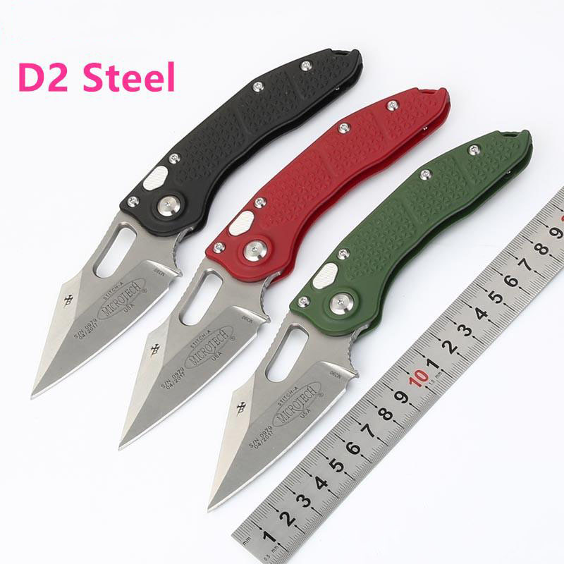 Special ! Automat Microtech Stitch Flipper folding D2 blade outdoor tactical camping hunt EDC tool Utility EDC Tools Collect knife UT85
Special ! Automat Microtech Stitch Flipper folding D2 blade outdoor tactical camping hunt EDC tool Utility EDC Tools Collect knife UT85