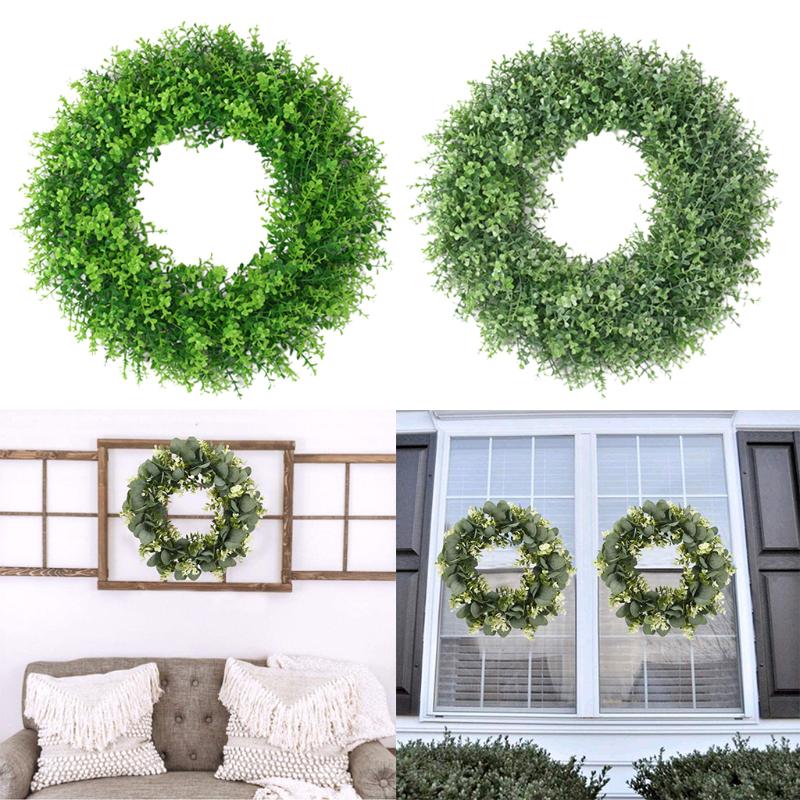 17' Round Wreath Artificial Wreath Green Leaf Front Door Ornament DIY Wall Window Hanging Decoration
17' Round Wreath Artificial Wreath Green Leaf Front Door Ornament DIY Wall Window Hanging Decoration