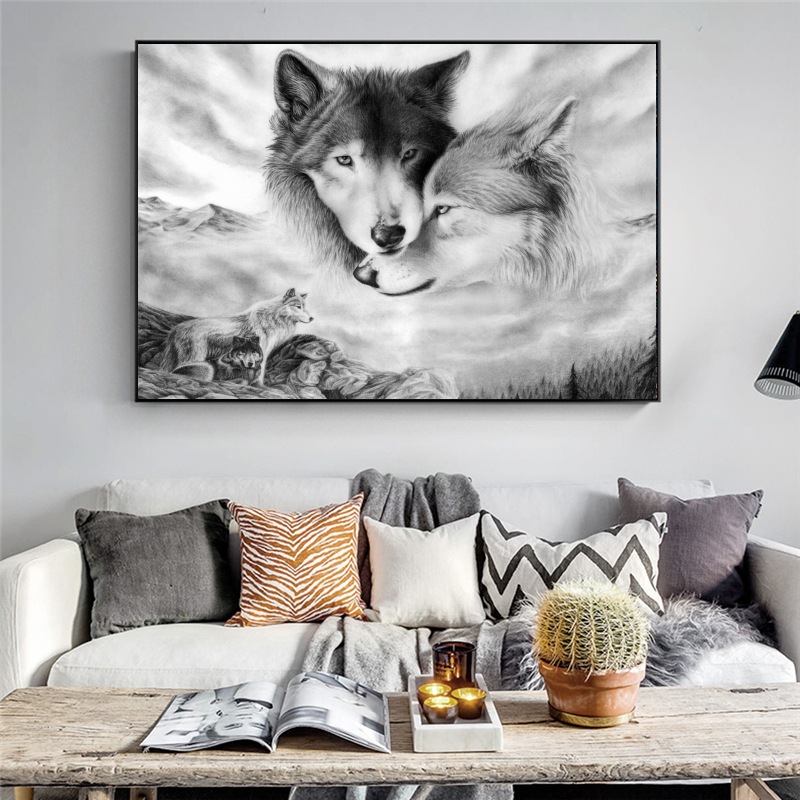 Canvas Painting Wall Posters and Prints Black White Wolf Wall Art Pictures For Living Room Decoration Dining Restaurant Hotel Home Decor
Canvas Painting Wall Posters and Prints Black White Wolf Wall Art Pictures For Living Room Decoration Dining Restaurant Hotel Home Decor